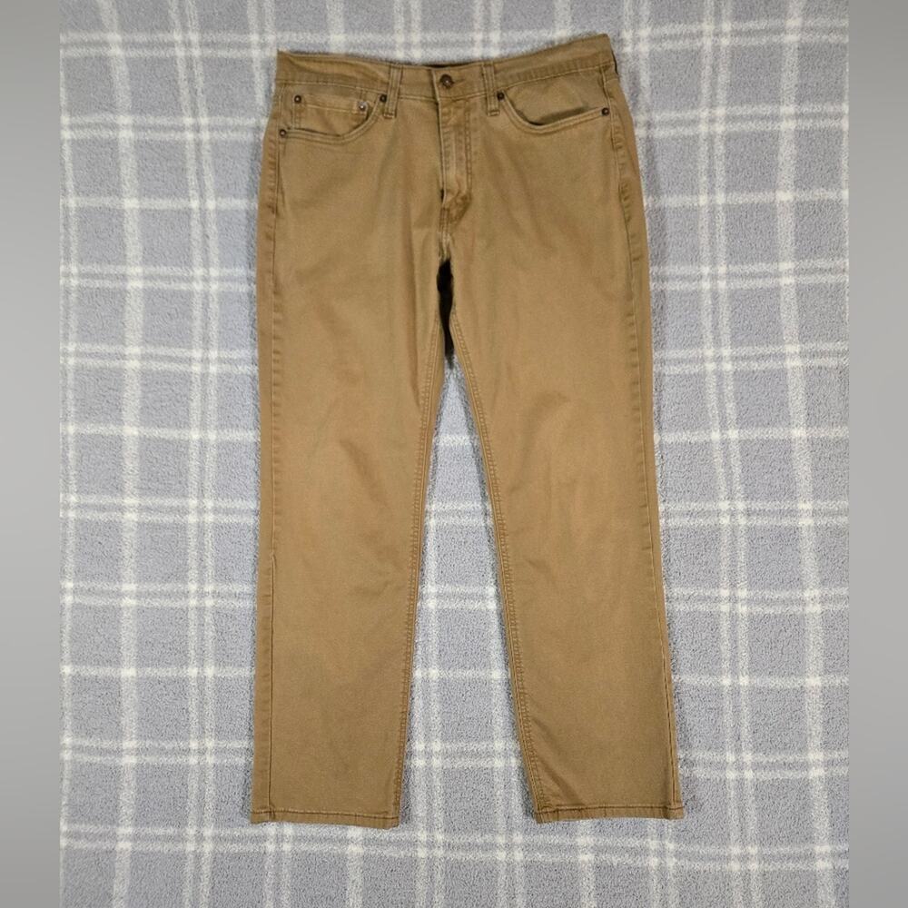 Levi's 541 Athletic Fit Men's Straight Twill Jeans Brown Tan Waterless W34 L32